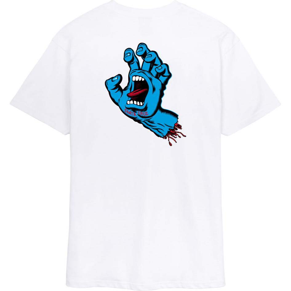 Santa Cruz Screaming Hand Chest T Shirt - White