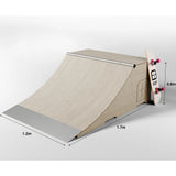 SB Skate Ramps Quarter Pipe Ramp - 2' x 4'