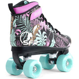 SFR Vision Canvas Quad Roller Skates - Floral
