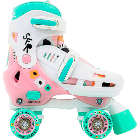 SFR Storm V Adjustable Roller Skates - Flower
