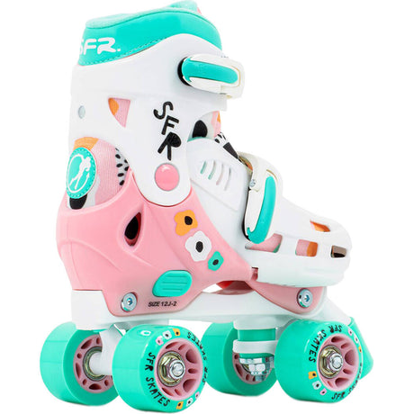 SFR Storm V Adjustable Roller Skates - Flower