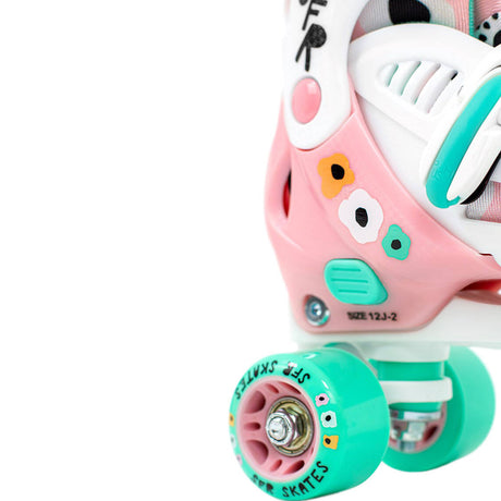 SFR Storm V Adjustable Roller Skates - Flower