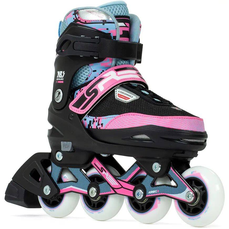 SFR Pixel Adjustable Inline Skates - Blue/Pink