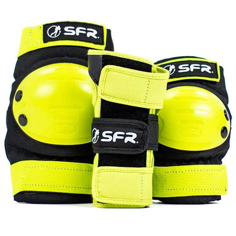 SFR Youth Ramp Triple Pad Set - Black/Lime
