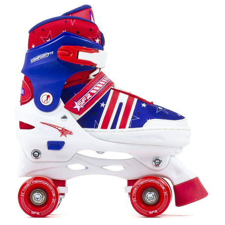 SFR Spectra Adjustable Roller Skates - Blue/Red