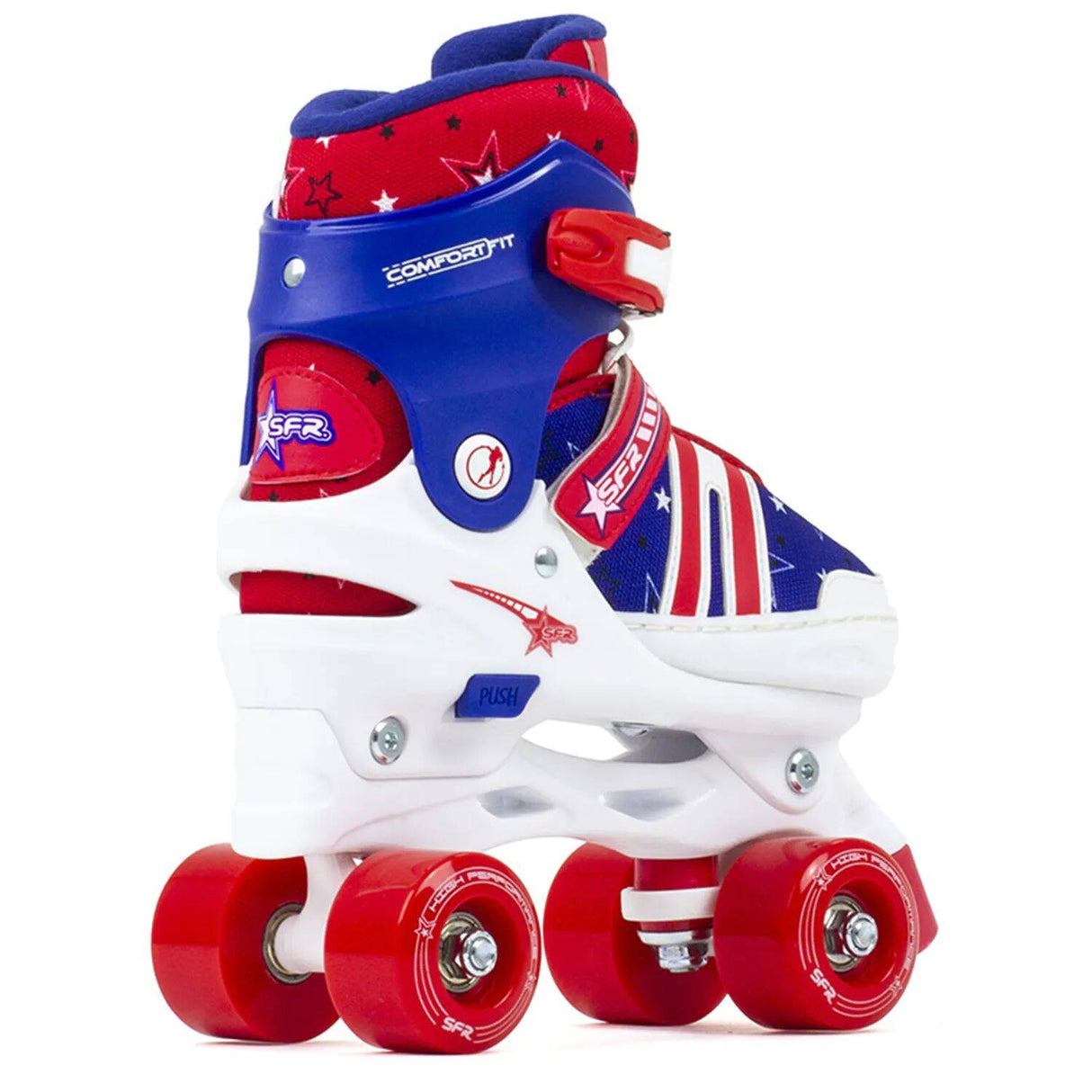 SFR Spectra Adjustable Roller Skates - Blue/Red