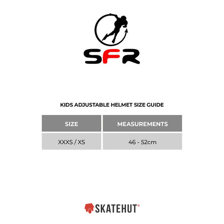 SFR Adjustable Kids Helmet - White/Pink (XXXS-XS / 46-52cm)