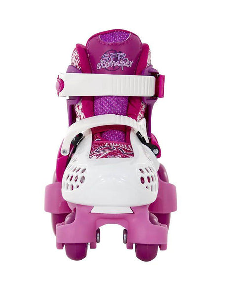 SFR Stomper Adjustable Junior Girl's Skates - White/Pink