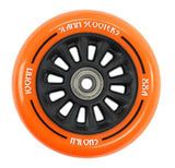 Slamm Nylon Core 100mm Wheel + Bearings - Black / Orange