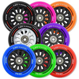 Slamm Nylon Core 100mm Wheel + Bearings - Black / Pink