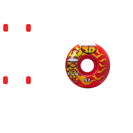 Speed Demons Characters Hot Shot Skateboard Wheels - 51mm