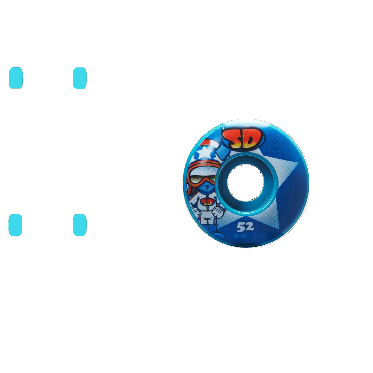 Speed Demons Characters Stars Skateboard Wheels - 53mm