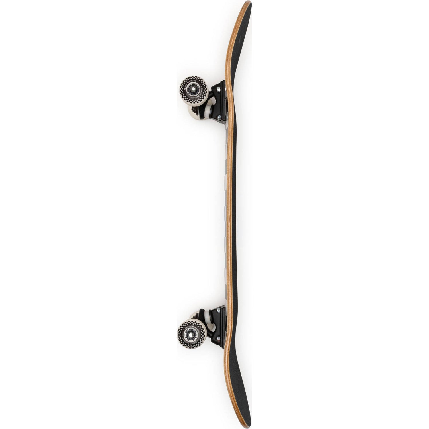 Speed Demons Checkers Complete Skateboard - Black/White 8''