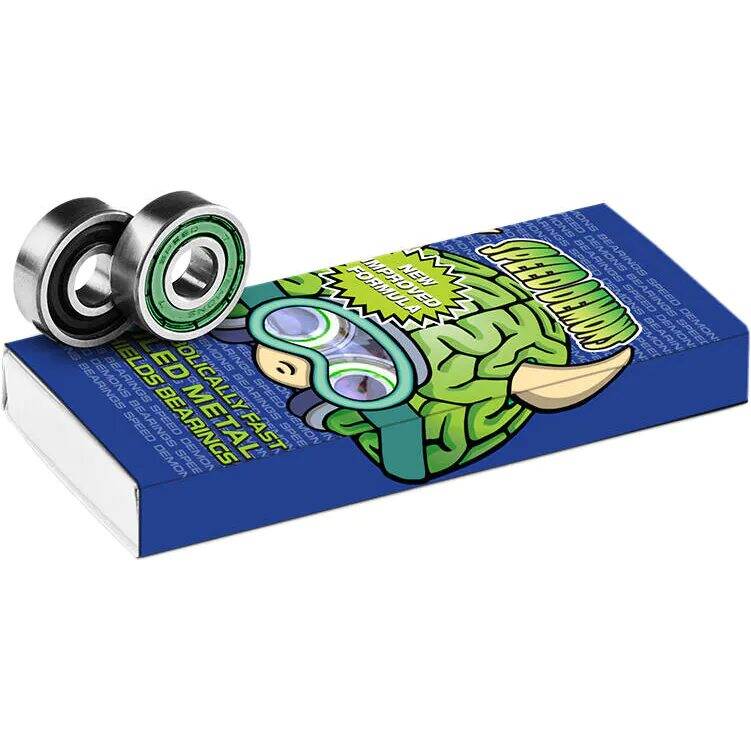 Speed Demons Skateboard Bearings ABEC 5 - Green (Pack of 8)