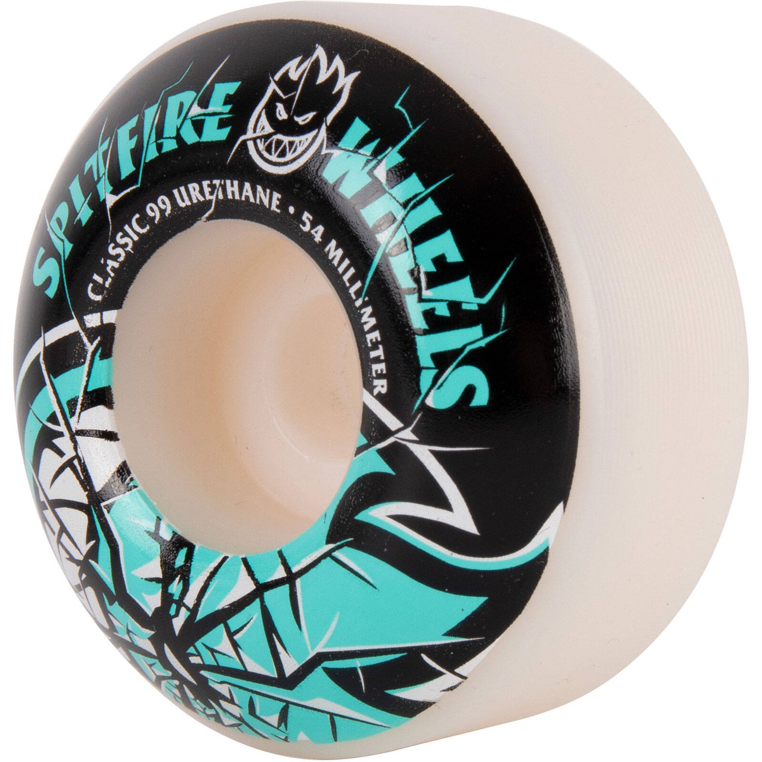 Spitfire Bighead Shattered 99 Skateboard Wheels - White 54mm