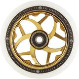 Striker Essence V3 110mm Scooter Wheel - Gold Chrome/White