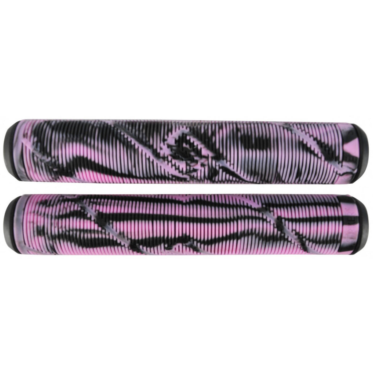 Striker Logo Scooter Grips - Black/Pink