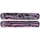 Striker Logo Scooter Grips - Black/Pink