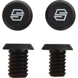 Striker Thick Logo Scooter Grips - Black/Orange