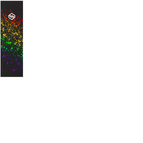 Striker Stunt Scooter Grip Tape - Rainbow Splatter 22" x 6.5"