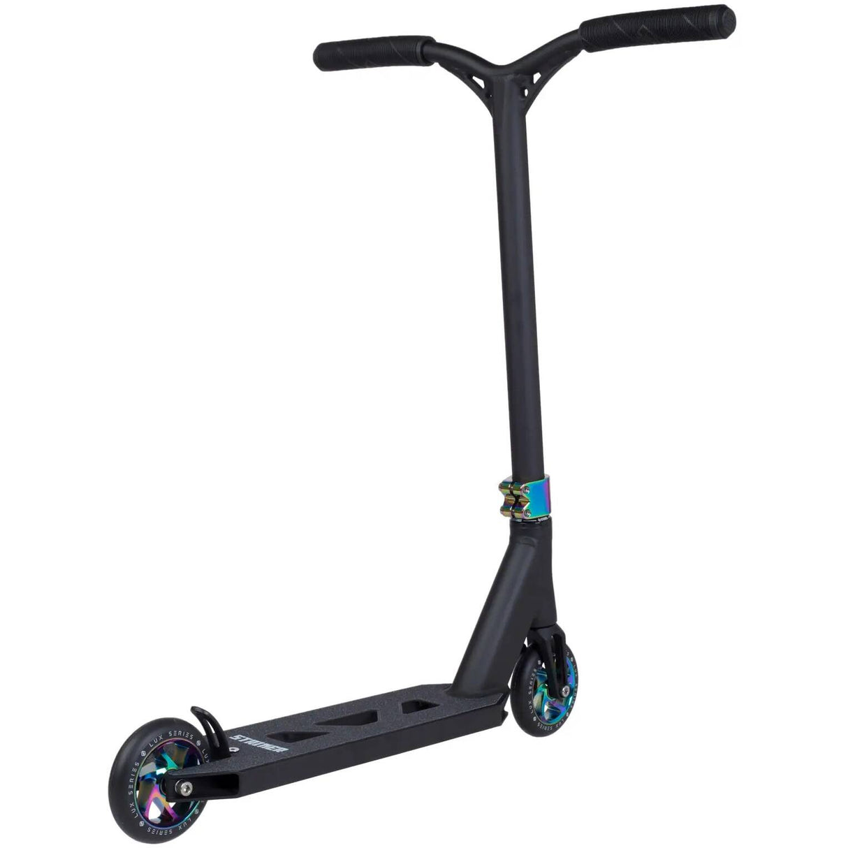 Striker Lux Youth Stunt Scooter - Black/Rainbow