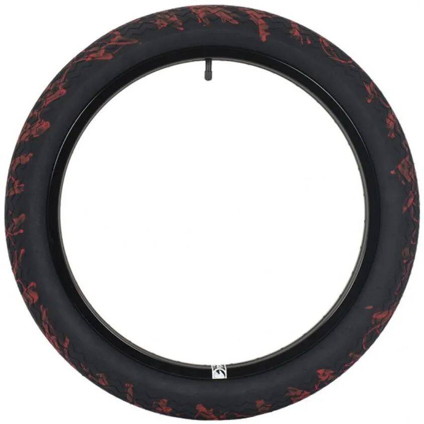 Subrosa Sawtooth BMX Tyre - Black/Blood Splatter - 2.35"