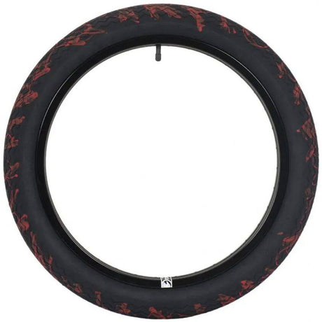 Subrosa Sawtooth BMX Tyre - Black/Blood Splatter - 2.35"