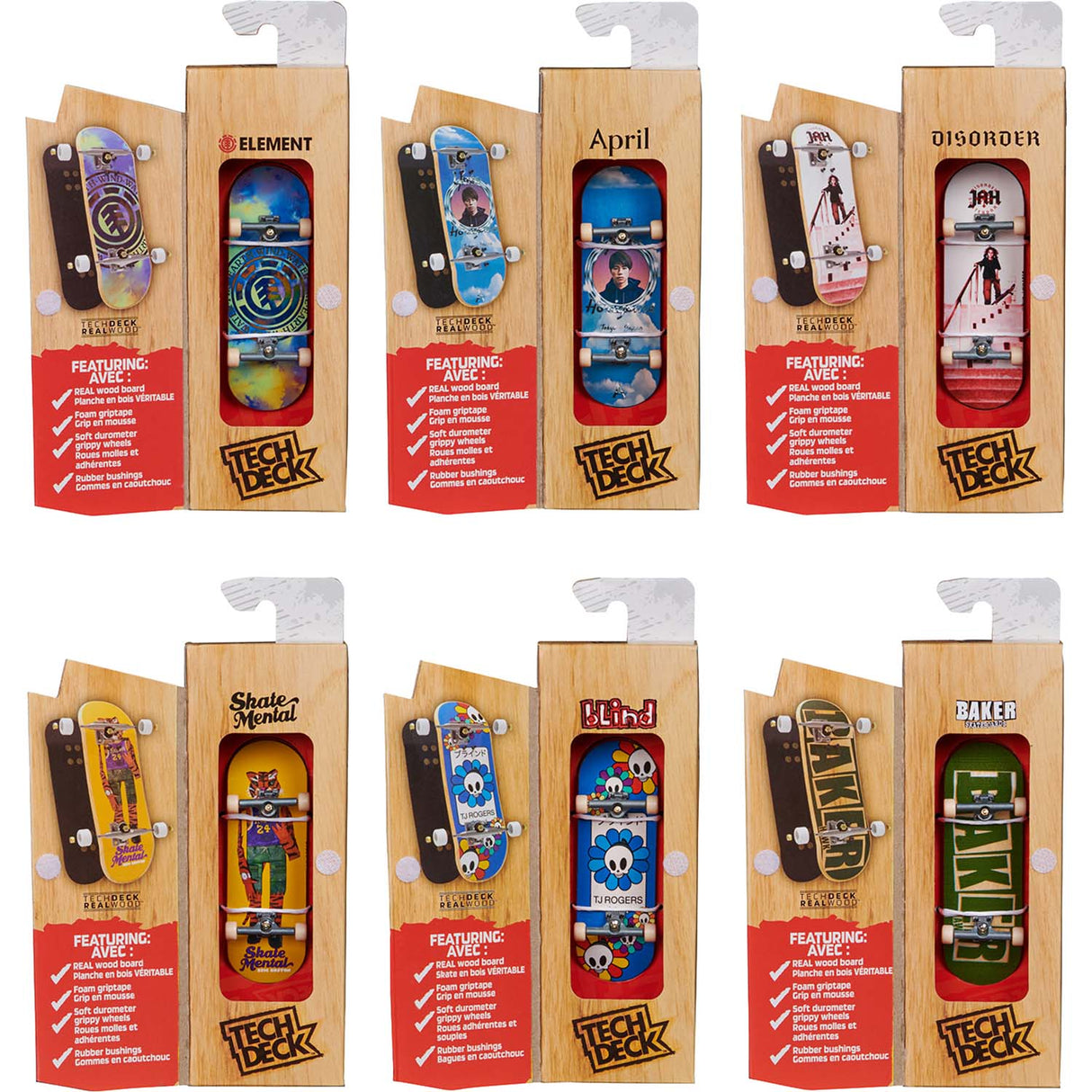 Tech Deck Performance Wood Finger Board - Set A (Random)