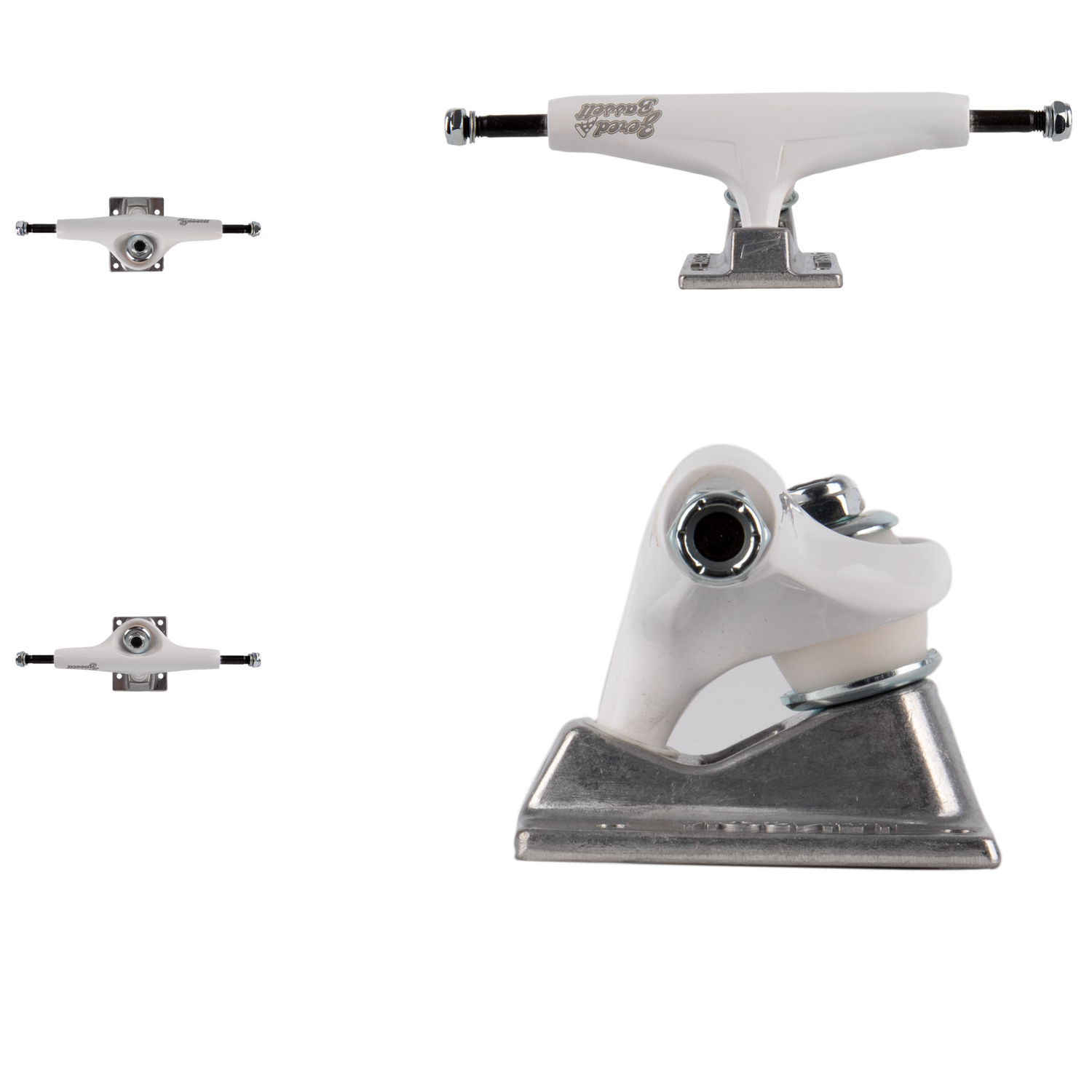 Tensor Alum Night Shift Skateboard Trucks - Zered White 5.5"