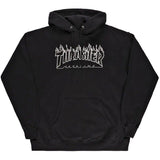 Thrasher Flame Hoodie - Black