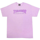 Thrasher Outlined T Shirt - Orchid