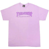 Thrasher Outlined T Shirt - Orchid XL
