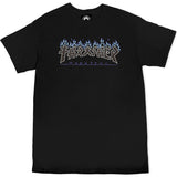 Thrasher Godzilla Charred T Shirt - Black