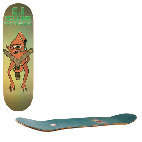 Toy Machine Sling Shot Skateboard Deck - CJ Collins 8''
