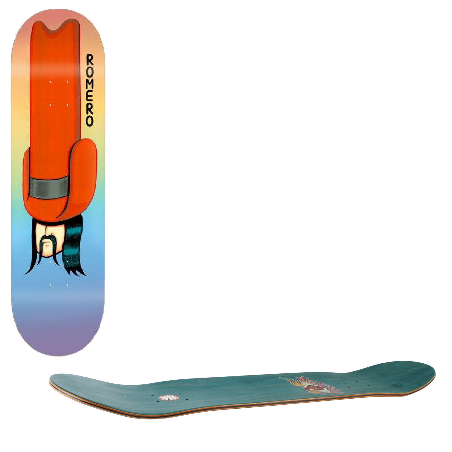 Toy Machine Tall Hat Skateboard Deck - Romero 8''