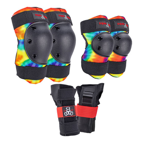 Triple 8 Saver Series 3-Pack Pad Set - Tie Dye Large
