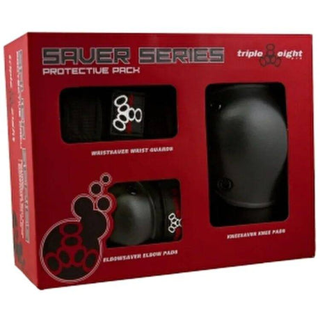 Triple 8 Saver Series Triple Pad Set - Black - Medium