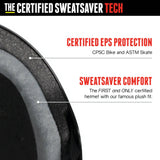 Triple 8 The Certified Sweatsaver Helmet - Carbon Rubber