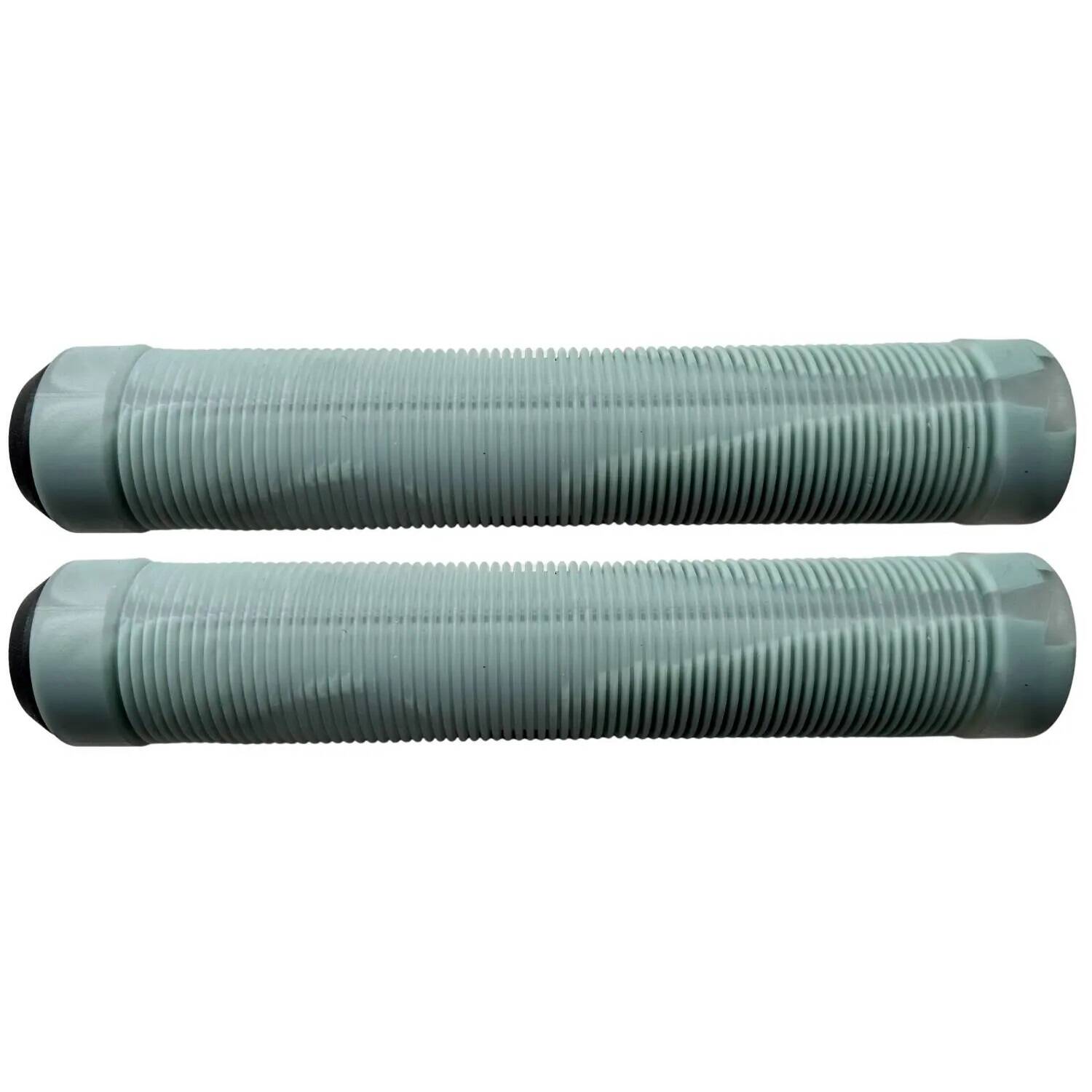 Trynyty Swirl 160mm Scooter Grips - Grey/Transparent