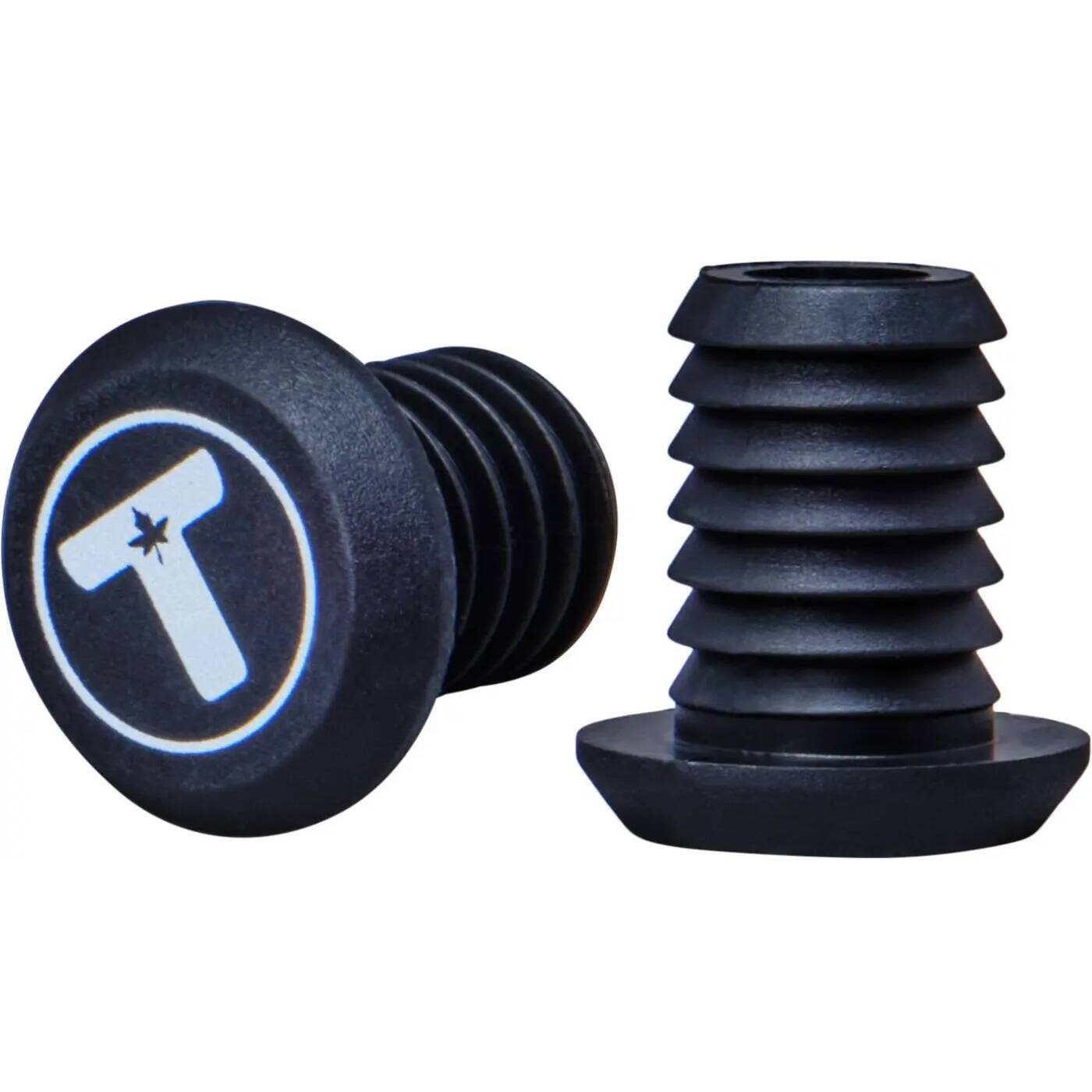 Trynyty Swirl 160mm Scooter Grips - Grey/Transparent