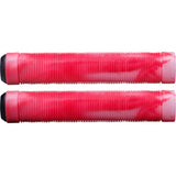Trynyty Swirl 160mm Scooter Grips - Red/Transparent