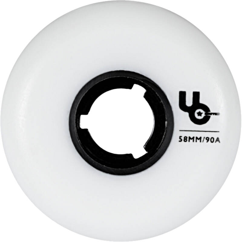 Undercover Team 58mm 90a Inline Skate Wheels - White