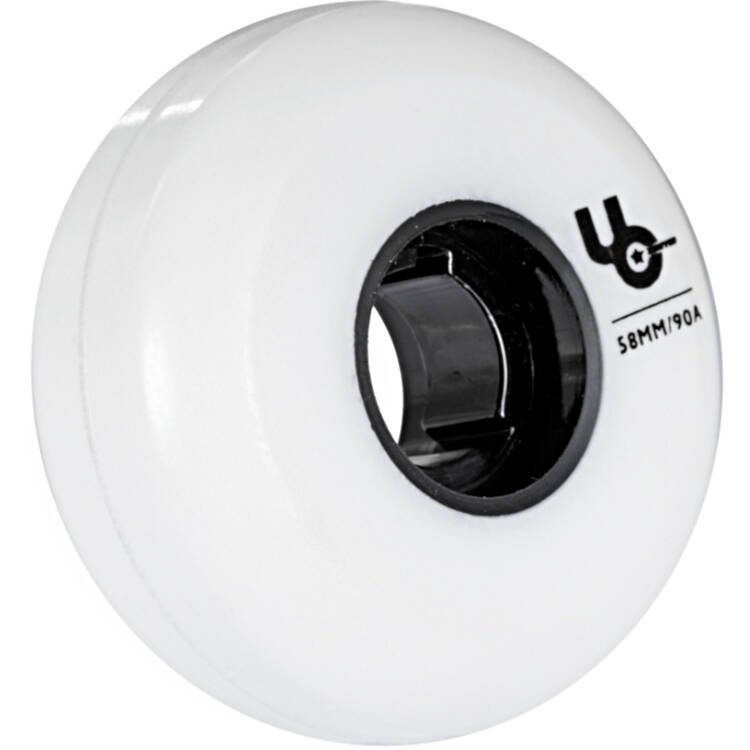 Undercover Team 58mm 90a Inline Skate Wheels - White