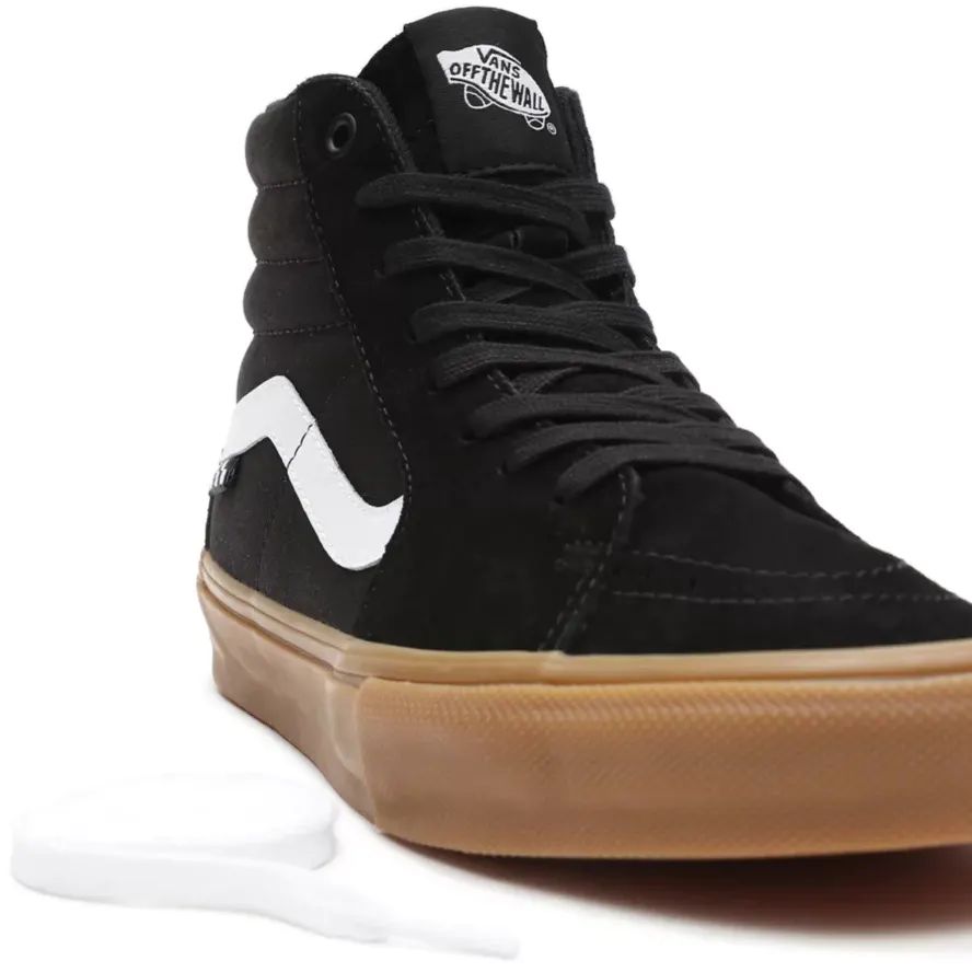 Vans Skate Sk8-Hi High-Top Skate Shoes - Black/Gum