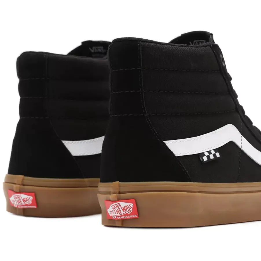 Vans Skate Sk8-Hi High-Top Skate Shoes - Black/Gum