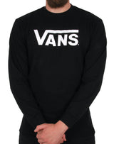 Vans Classic Long Sleeve T Shirt - Black/White