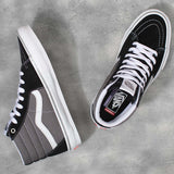 Vans Sk8 Hi Skate Shoes - Reflective Black/Grey