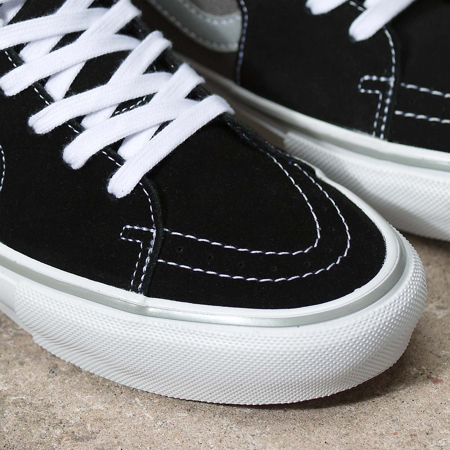 Vans Sk8 Hi Skate Shoes - Reflective Black/Grey