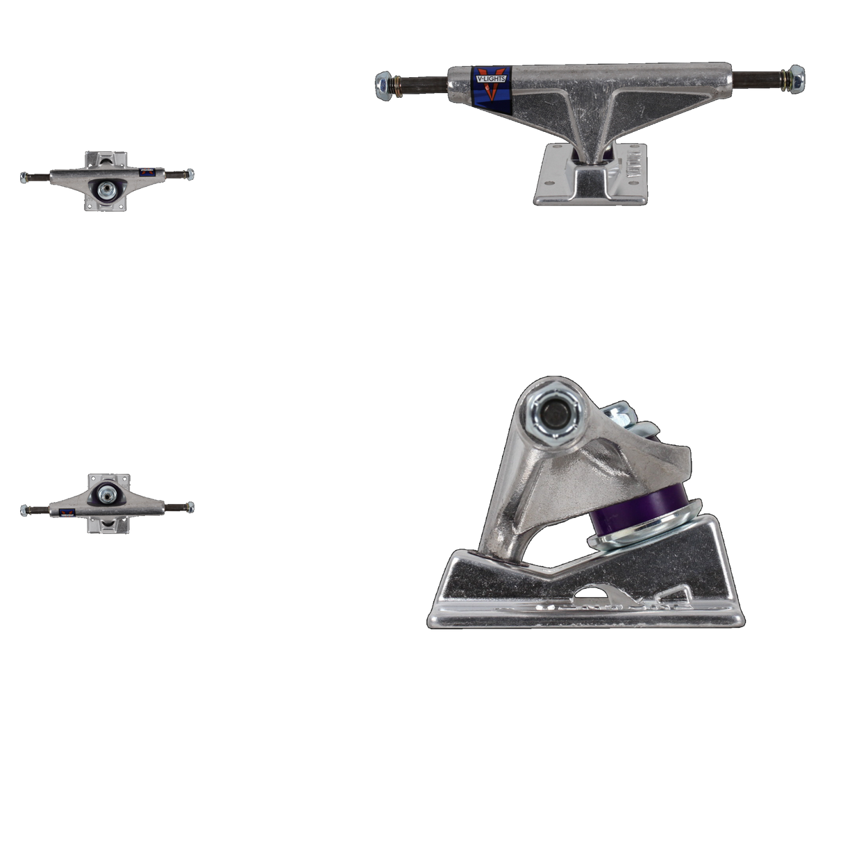 Venture V Light High Skateboard Trucks - Polished 5'' (Pair