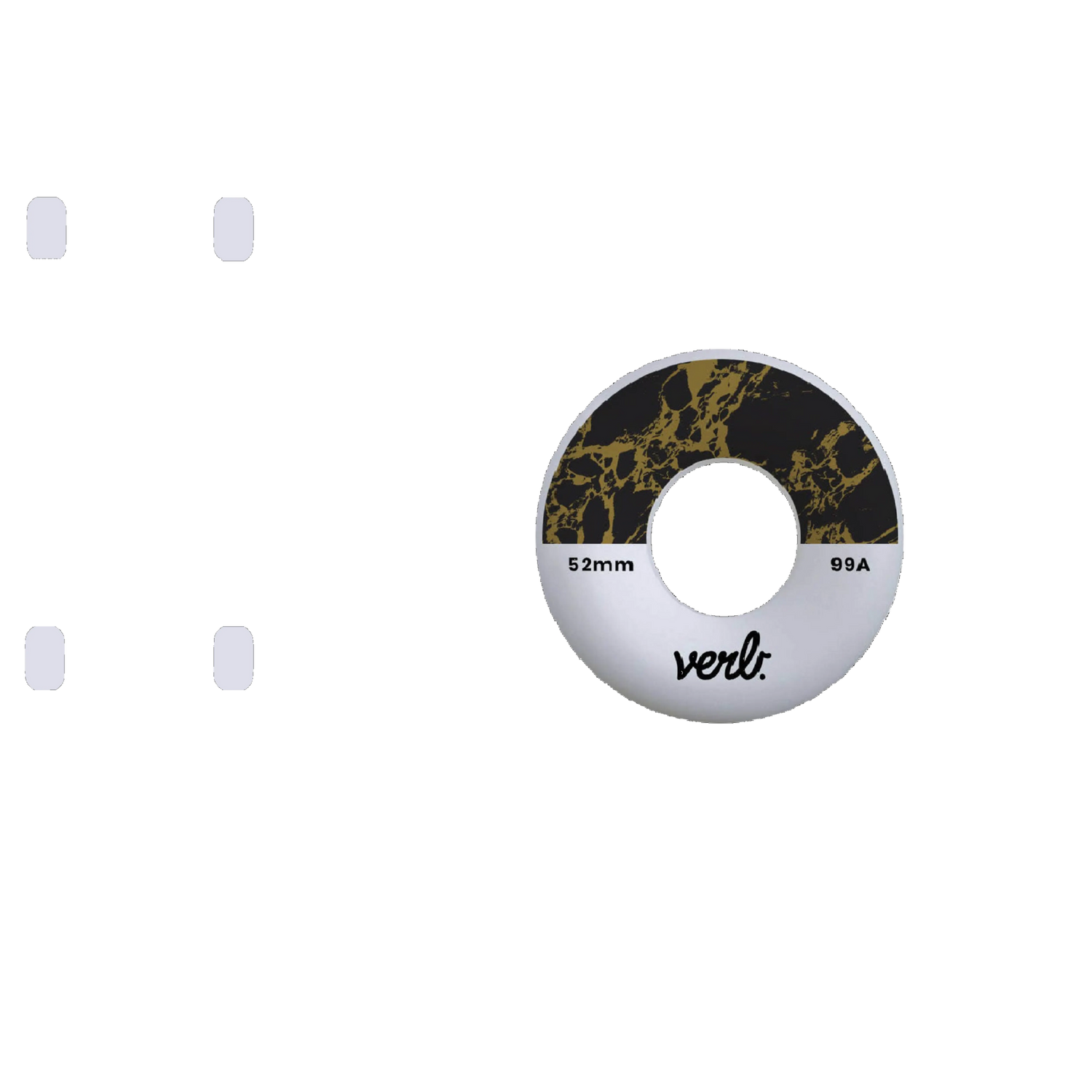Verb Dip Skateboard Wheels 52mm - Marble Black